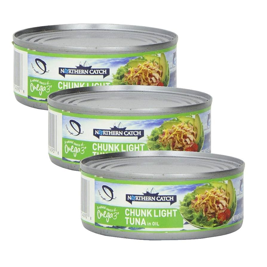 Amazon.com : Chunk Light Tuna Fish in Oil 5 oz 3 Cans Wild